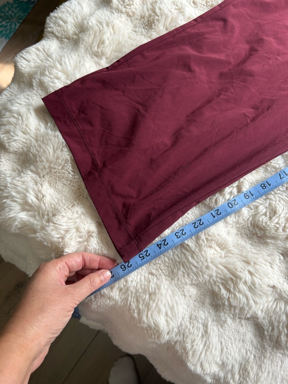 JoyLab Wide-Leg Paperbag Waist Pants in Burgundy - Picture 7 of 7
